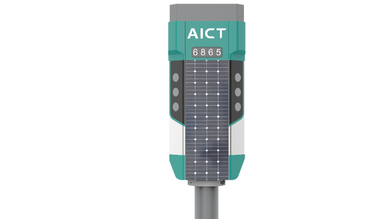 AIPark Squirrel L300 AI Dual-Space Parking Sensor - SV-IE-L300-LS01 Dual LiDAR Solar 4G GPS IP66 IK10 GDPR