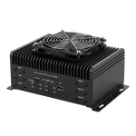 AIPark AI-BOX VA-PC-AI-100 Edge AI Computing Unit Front View with Fan - 200TOPS 10-Channel Video Analysis ITS