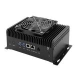 AIPark AI-BOX VA-PC-AI-100 Rear Interface View - RJ45 USB DP Ports Edge AI Computing Smart City ITS