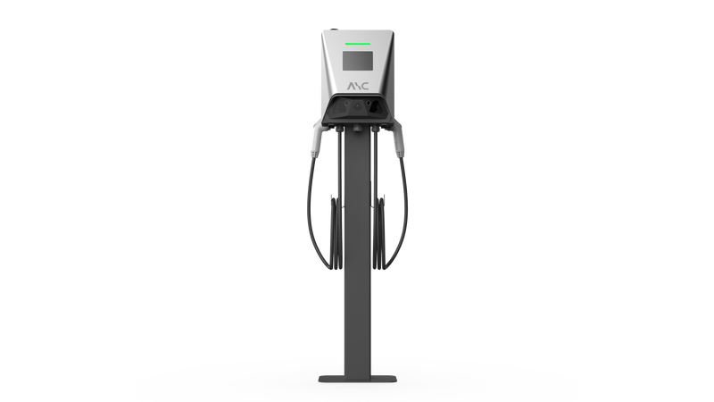 AIPark GreenGiant AC Smart EV Charging Station SV-CSL-A-014-2 - 14kW Dual Gun AC Slow Charge AI Parking Management IP54